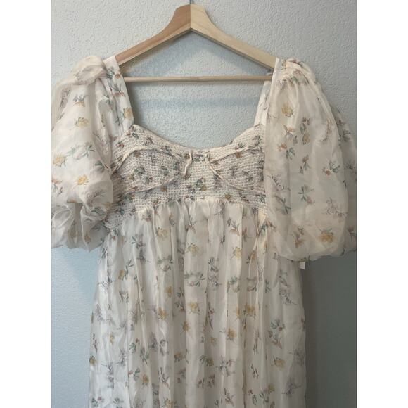 Worth Collective NWT Harlow Maxi Dress in Tiny Yellow Floral Bump Friendly XL - Picture 8 of 15